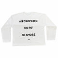 Longsleeve Bianca "Airdroppami un po' di amore"