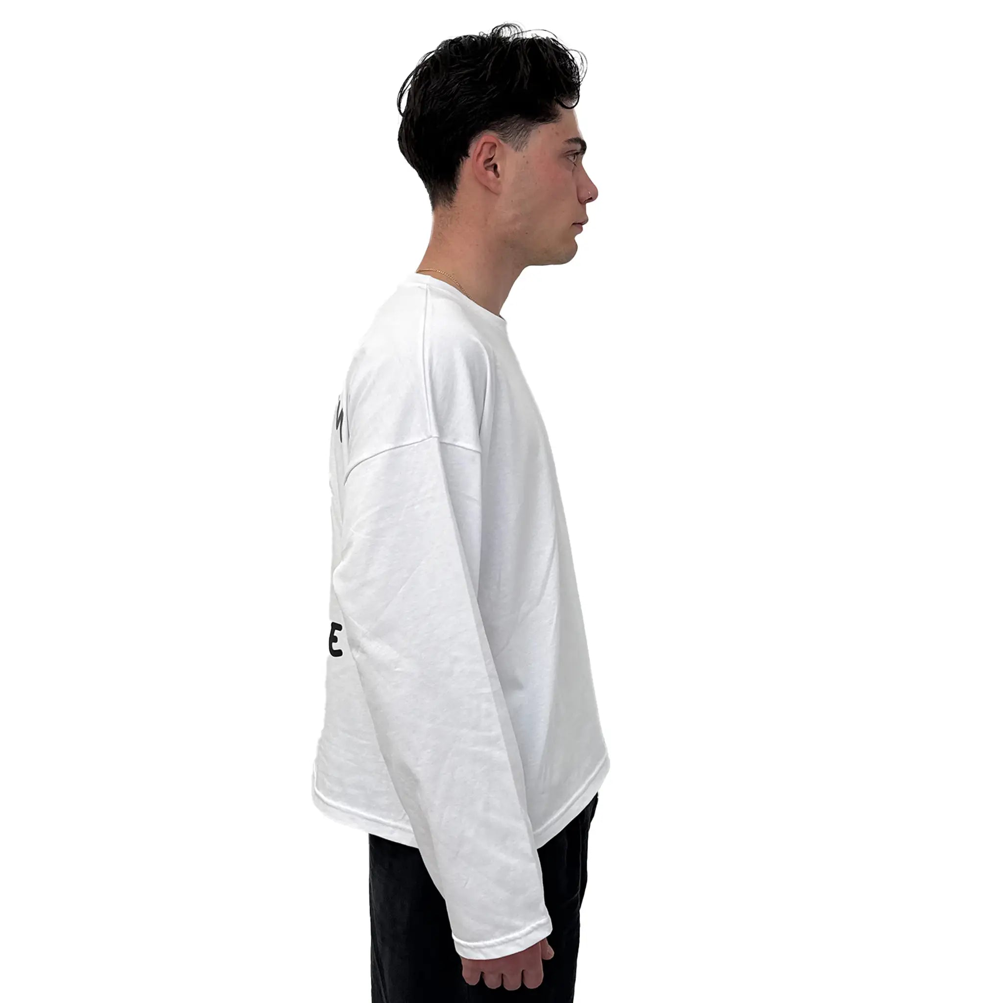 Longsleeve Bianca "Se sai distrarmi hai tutta la mia attenzione"